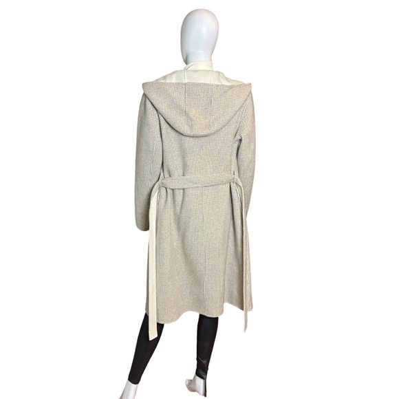 Theory Hooded Wrap Coat – Wool & Cashmere Blend, Size S - Picture 7 of 12